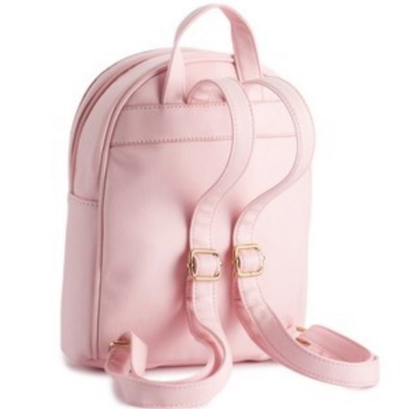 ❌SOLD❌OMG Accessories Pink Faux Leather Llama Unicorn Mini Backpack - Picture 2 of 4
